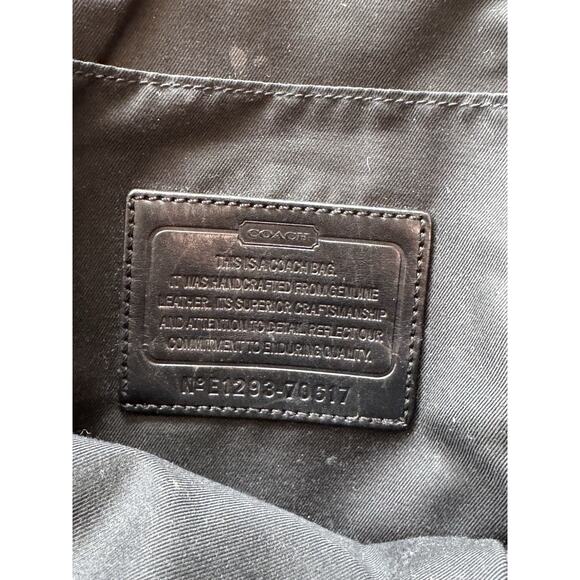 Coach Thompson Convertible Sling Bag Pack Black Smooth Calf Leather Men’s - Picture 14 of 16